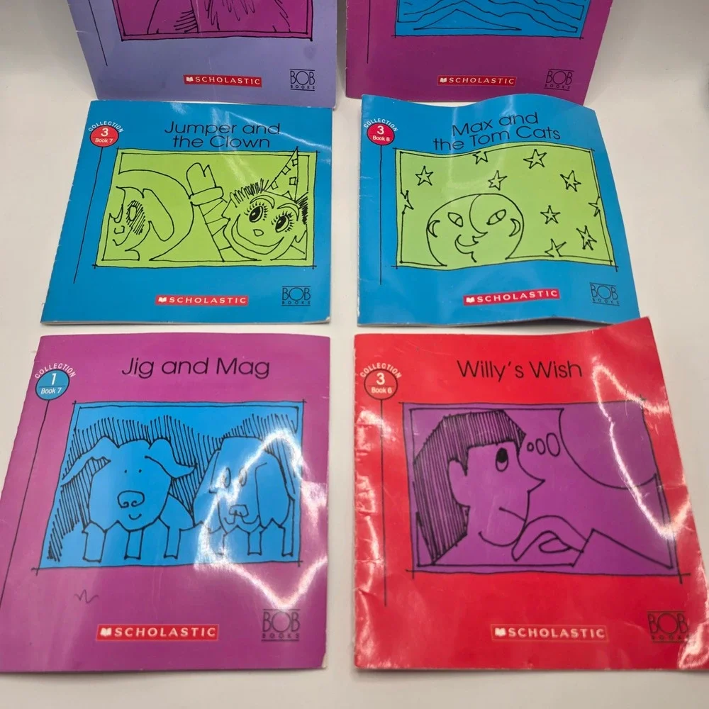 Bob Books Scholastic Early Reader Phonics Lot 6 Books Collection 1 3 Literacy